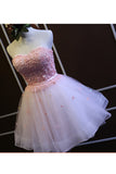 2024 A Line Homecoming Dresses Sweetheart Tulle With P21MP2TG