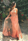 2024 Scoop Mermaid Tulle Prom Dresses With P998PJHT