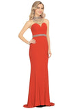 2024 Prom Dresses Mermaid High Neck Spandex With Beading PYD42DRK