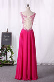 2024 V Neck Beaded Bodice Floor Length Prom PS1S9PCH