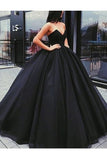 2024 Ball Gown Sweetheart Prom Dresses Organza PLM4MFM3