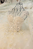 2024 Scoop Wedding Dresses A Line With Beading Chapel Train Tulle P1CN5RKL