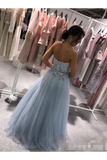 Sweatheart Embroidered Beads Tulle Ball Gown Prom SRSPZBYPQH8