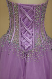 2024 Sweetheart A-Line Prom Gown Sweep Train PGXE9JXK