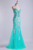 2024 Prom Dresses Strapless Column With Beading PNYAMHRP