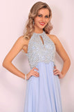 2024 New Arrival Scoop Chiffon With Beading Prom Dresses PGXK27QB