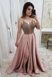 2024 Prom Dress Sweetheart Up Satin With Beads And Sequins P9XZYTMG