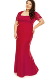 2024 New Arrival Square Neck Prom Dresses Polyester Mermaid P1H488SF