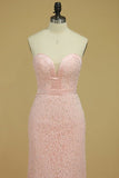 2024 Prom Dresses Sweetheart Lace With Beading PDXF3XKM