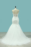 2024 Sweetheart Wedding Dresses Mermaid Organza With PYHZCSFJ