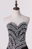 2024 Prom Dresses Sweetheart Chiffon With Beads And P6XR9NHM