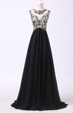 New Arrival Black Appliques prom dresses prom Dress