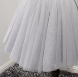 Grey V Neckline Short Party Prom Dresses Perfect Sweet 16 Dress