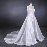 Long Sleeves Simple Elegant Wedding Dresses Lace Wedding Gowns