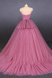 Strapless Ball Gowns Prom Dresses Simple Quinceanera Dresses For Teens