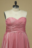 2024 Plus Size Bridesmaid Dress A Line Sweetheart With PHAET1ZN