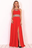 2024 New Arrival Scoop Prom Dresses A Line Chiffon With P1N2XBGS