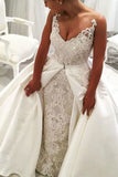 2024 New Arrival Straps Wedding Dresse Sheath With Applique PQ2SRDT1