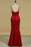 2024 Spaghetti Straps Mermaid Evening Dresses PG9PTFKJ