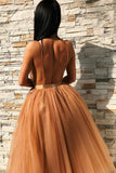 Ball Gown Tulle V Neck Homecoming Dresses with Appliques, Short Prom STK20392