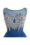 2024 Tulle Scoop Beaded Bodice Homecoming Dresses P6G4TGZS