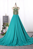 2024 Prom Dresses Stretch Satin A Line P51FJYQ7