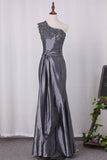 2024 One Shoulder Mermaid Mother Of The Bride Dresses With Applique P3AE761G