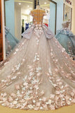 2024 Bridal Dresses Ball Gown Scoop Tulle White Zipper Back PNJY1N8K