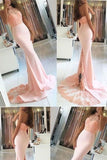 2024 New Arrival Sexy High Neck Spandex Prom Dresses Mermaid PQPB7YBT