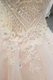 2024 New Arrival Awesome Prom Dresses A-Line Zipper Up Off The Shoulder With Appliques PQMM1JFH