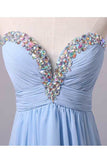 2024 Prom Dresses A Line Short/Mini Sweetheart Chiffon With PQ9M4YA4