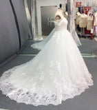 Ball Gown Off the Shoulder Sweetheart Wedding Dresses with Lace up, Wedding Gowns STK15561