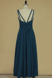 2024 Spaghetti Straps Bridesmaid Dresses Chiffon With PSB9HB2P