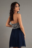 2024 Homecoming Dresses A Line Short/Mini Sweetheart Chiffon With PP5S5B41