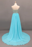 2024 New Arrival Prom Gown A-Line Sweetheart Sweep/Brush Chiffon With P1KH3RCG