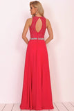 2024 Open Back Scoop A Line Prom Dresses With PJZ6MDSD