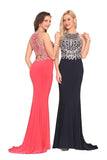 2024 Spandex Scoop With Beading Prom Dresses P5KBHHL8