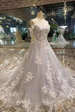 2024 New Arrival Wedding Dresses Lace Up Off The Shoulder With Appliques PX9BX9P3