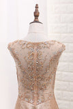 2024 Sequins Prom Dresses Scoop Mermaid With PNBNTKH2