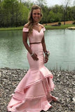 2024 Mermaid Prom Dresses Off The Shoulder Satin P2ET42YH