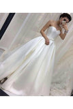 2024 Sweetheart Satin Wedding Dresses A P28NC2RY