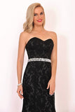 2024 Evening Dresses Sweetheart Beaded Waistline PPBSC3T2