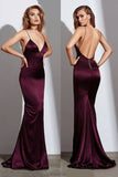 2024 Spaghetti Straps Evening Dresses Mermaid Open PHCZ8C4P