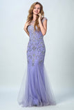 2024 Terrific Scoop Beaded And Fitted Bodice Mermaid Prom PZGAM89X