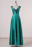 2024 Sheath Bridesmaid Dresses V Neck Sequins P4LYRNPB