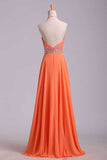 2024 Halter Prom Dress Beaded Bodice A Line Chiffon Long Chic PT8RBY9K