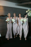 2024 A Line V Neck Chiffon With Ruffles Bridesmaid Dresses PB4HJADC