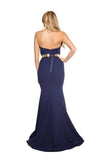 2024 Evening Dresses Mermaid Strapless Satin With Sash P3SYQP23