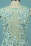 2024 Prom Dresses Mermaid Scoop With Applique And P2524PC1