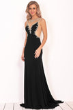 2024 Mermaid Boat Neck Spandex Prom Dresses PQ5KBAS5